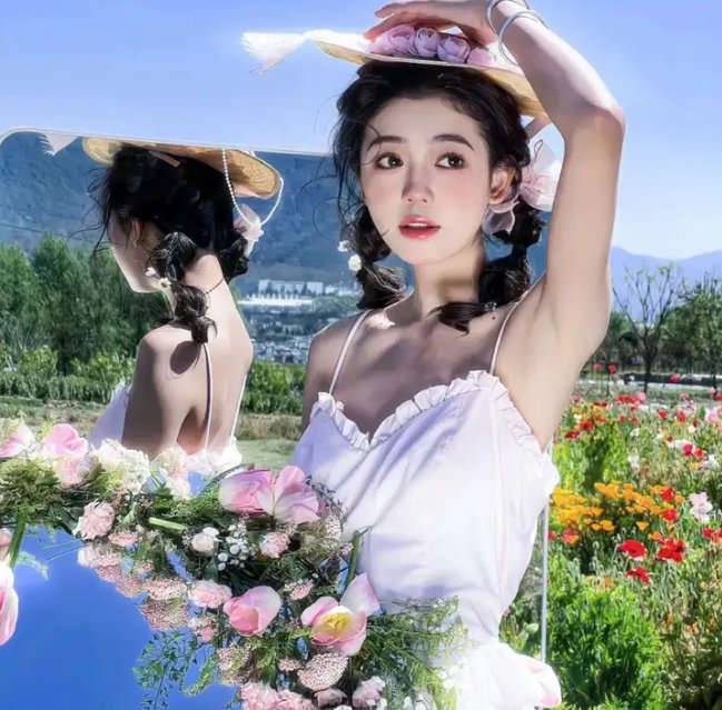 她真漂亮